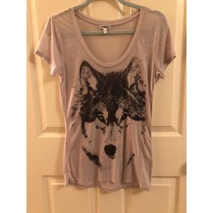 Sheer graphic tee